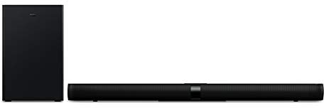 TCL TS7010 Soundbar (92 cm) TV Soundbar con subwoofer (Bluetooth Soundbar, 2.1-Channel-Sound, 160 Watt, HDMI ARC, Dolby Digital, AUX 3,5 mm Line Input, telecomando) Nero