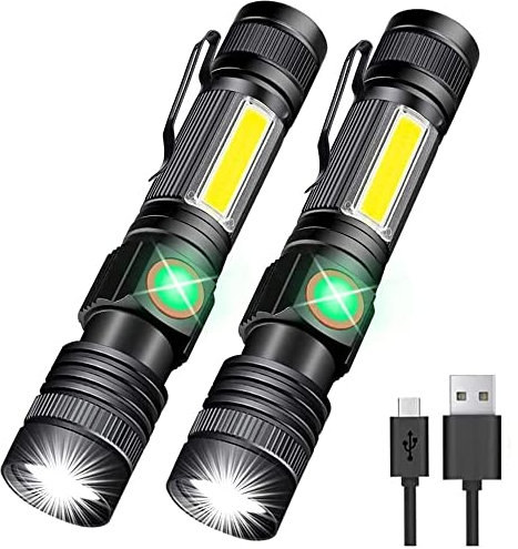 Aufladbare Taschenlampe, magnetische LED-Taschenlampe
