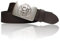 FRONHOFER Trachtengürtel mit bayerischer Gürtelschnalle in Altsilber, 4 cm 18530, Größe:Körperumfang 100 cm/Gesamtlänge 115 cm, Farbe:Dunkelbraun