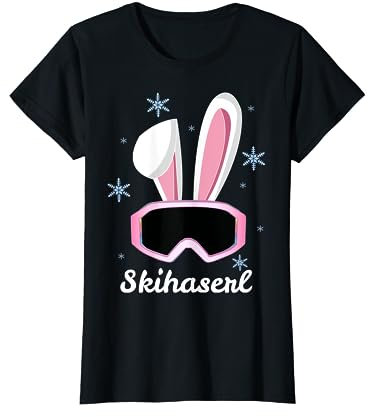 Skihaserl Skihäschen Ski Hase Apres Ski Kostüm Skihaserl T-Shirt
