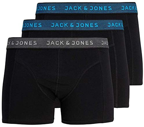 JACK & JONES men's plain boxer shorts - Blue - X-Large