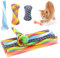 Fulushou 25 Pcs Interactive Colorful Cat Spring Toy Cat Spring Funny Nylon Spring for Cat Flexible Retractable Spring Tube Toy for Kitten Animal, Random Colours,Multicolored,13*1cm