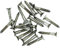 Lot de 20 vis à bois à tête fraisée fendue en acier inoxydable A2 n°9 x 0,78 (4,5 mm x 20 mm)