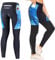 NICEWIN Radlerhose Fahrradhose Damen Lang mit Sitzpolster 4D Gepolsterte Radhose Atmungsaktiv Schnell Trocknend stoßfeste Elastisch Hosen,XL,Schwarz/Blau