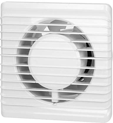 Virone Extractor Aire Para Baño Montaje en pared de 100 mm, funcionamiento silencioso (con temporizador)