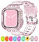 XYF Compatible for Crystal Clear Apple Watch Bands, 41mm 40mm 38mm Bumper Case for Men Women Jelly Sport Cover Strap for iWatch Ultra 2/1 Series 10 9 8 7 SE 6 5 4 3 2 1 (ClearPink, 38/40/41)