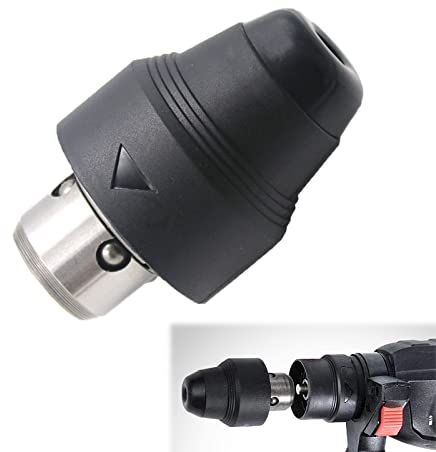 Portabrocas para Taladro Portabrocas Sin Llave Portabrocas de Cierre Rápido Portabrocas Automático Portabrocas de Cambio Rápido para Taladro Eléctrico Compatible con GBH2-26DFR, GBH2-28DFV GBH4-32DFR
