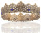 LEEMASING King Men Tiara Krone Imperial Mittelalter Stirnband Kristall Festzug für Hochzeit Halloween Messe Kostüm Geburtstag