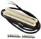 FLEOR Alnik 5 Hot Rail Humbucker Single-Coil-Tonabnehmer 12-13K Humbucker Creme Fit ST SQ TL TEgitarre