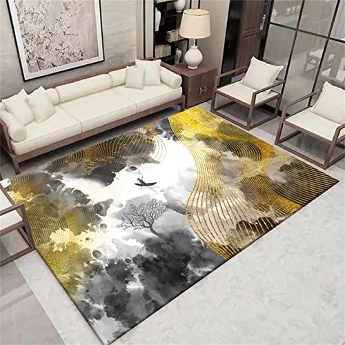 RUGMRZ Fell Teppiche Für Schlafzimmer Schlafzimmerhotel Des Chinesischen Artwohnzimmers 3d bad teppiche mehrfarbig wohnen deko teppich bettumrandung fell teppiche für schlafzimmer bettvorleger180x280C