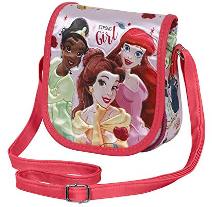 Disney Prinzessinnen Strong-Mini Muffin Schultertasche, Rosa, 16,5 x 16,5 cm