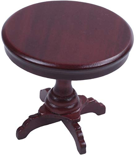 Doumneou 1/12 Puppenhaus HolzmöBel Miniatur Runder Tisch