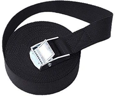 Abschleppseil 1M/2M/3M/4M/5M Schwarze Schnalle Zurrgurt Frachtgurte for Auto Motorrad Fahrrad Mit Metallschnalle Abschleppseil Starker Ratschengurt (Color : Black 5M) (Black 4m )