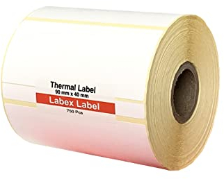 Thermoetiketten, Thermodirekt-Etiketten, Adressetiketten, Zebra-Aufkleber, thermo label (1 Rolle, 90 mm x 40 mm)