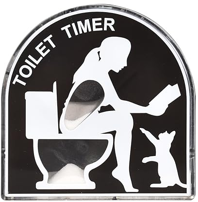 5 Minuti Timer a Clessidra da Toilette, Timer per Spazzolare i Bambini, Creativa Clessidra per WC, Giocattolo per Decorazione della casa del Giardino, Regali divertenti per Uomini Marito Papà (Donna)