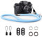 VOVMOEYA Kameragurt Sony Alpha,Kamera Tragegurt aus Seil für Canon EOS Sony A6000 A6400 A7 IV Fujifilm X100V XT5 Nikon Zfc Nackengurt Umhängegurt Schultergurt DSLR Kameragurt - Schwarz