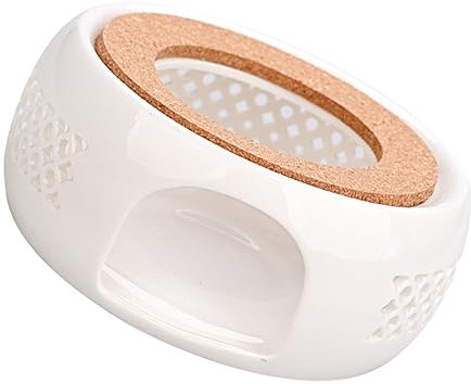 MILISTEN 1stk Tee Herd Kerzenhalter Für Dekorative Wärmer Kerze Wärmer Teller Wärmer Heizung Basis Sockel Weiß Ausstellungsstand Holz Yoga