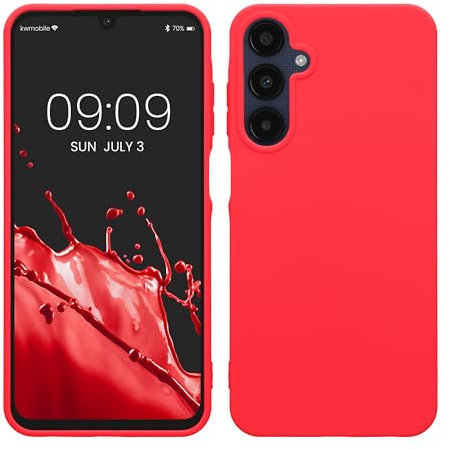 kwmobile Custodia Compatibile con Samsung Galaxy A25 Cover - Back Case per Smartphone in Silicone TPU - Protezione Gommata - rosa shocking