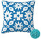 Outdoor Kissen Wetterfest 2 Stück Blau Kissenbezug 30x30 cm, Sommer Gartenkissen Deko Outdoor Sitzkissen Wetterfest, Kissenbezüge Nordisch Outdoorkissen für Balkon Terrasse Patio Garten Deko -OZ396