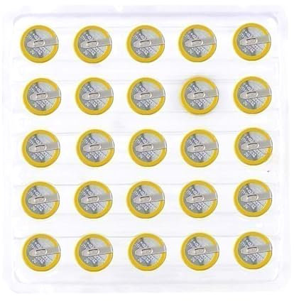 Piles bouton CR2032 rechargeables 210 mAh au lithium avec languettes à souder, tension de sortie 3 V, pieds de soudure horizontaux conventionnels