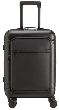 CARPISA – FIRST CLASS. Hartschalen-Handgepäck der Größe S klein (38x55x25 cm) mit 4 besonders leisen und leichtlaufenden Doppelrollen. 16-Laptopfach. Verschluss mit TSA-Vorhängeschloss.
