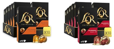 L'OR - Café Espresso - 200 Capsules (Delizioso, Splendente)