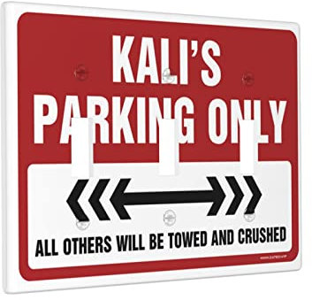 Kali'S Parcheggio Solo Interruttore Copertura Placca Parcheggio Placca di Parete Placca Da Parete Personalizzata Placca Da Parete 3