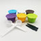Filtro reutilizable capsulas de cafe recargables en 6pcs + 2 cucharas + 2 cepillos colador de cafe apto para la mayoría de cafeteras (colorido)