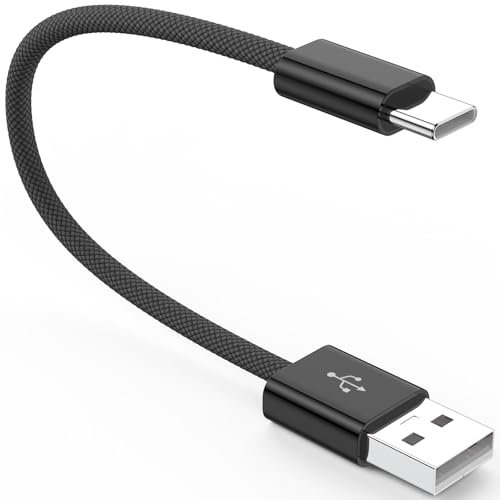 Carplay Cable USB C para iPhone 16e 16 Pro Max 5G para Coche,Trenzada Nailon Cable Tipo C 0,3 Metro Adaptador USB C 18W para Coche para iPhone 15 Pro 16 Plus iPad Galaxy A55 A35 Pixel 9 8 Android Auto