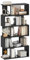 YITAHOME Bücherregal, Industrielles Regal mit Metallrahmen, Hohes Standregal, Offenes Lagerregal, Präsentationsregal, Aufbewahrungsorganizer für Wohnzimmer Homeoffice Schlafzimmer, Schwarz