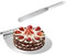 Duronge Kuchenheber & Tortenheber Edelstahl, Formstabiler Kuchenretter 32,5 x 26 cm, Stabiler Tortenretter mit Griff, Tortenheber, Tortenretter + Streichpalette – Silber