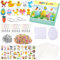 3057PCS Bügelperlen Ostern, Bügelperlen Platten Set mit 14 Motiven, Bügelperlen Set für Kinder, Ostern Deko mit 14 Bügelperlen Vorlagen, 3000 Bunten Steckperlen, 2 Bügelperlen Schablonen, 30 Augen usw