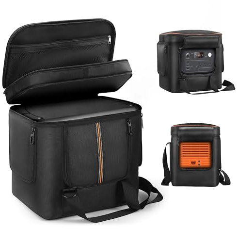 OCXLLEATLY Tragbare Powerstation-Tragetasche, kompatibel mit Jackery Explorer 2000 V2, Reise-Aufbewahrungstasche mit Schnellzugsfenster, praktisch für Camping, Wandern, Heimgebrauch