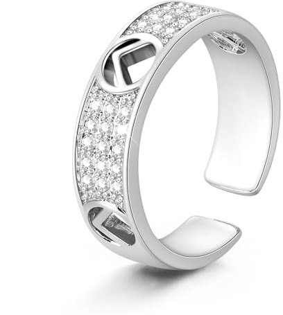 Ahokei Armreif Gold Damen,316L Edelstal Wasserfest Titan-Stahl Armband Gold | Armband Damen Gold mit 5A Zirkonia, Freundschaftsarmbänder Tennis Silber Armbänder Damen Set Geschenk für Frauen 17CM, 18CM