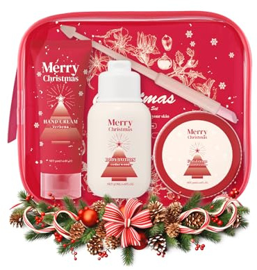 Handpflege-Set für Frauen, 4-tlg. Geschenkset mit Handcreme, Bodylotion, Fußcreme & Nagelpflegestift | Intensive Pflege für Hände, Körper & Nägel