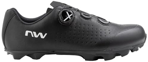 Northwave Scorpius Plus MTB Schuhe – XC Mountainbike Fahrradschuhe für Erwachsene mit SLW3 Verschluss & Jaws Sohle, SCHWARZ 46