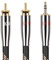 SKW Audiophile Cable Jack 3.5mm a 2RCA, HiFi Sonido Cable 3.5mm Jack Macho a 2RCA Macho Audio Estéreo Cable para Móvil, Tablet, PC, iPod, Amplificador, Altavoz -5M