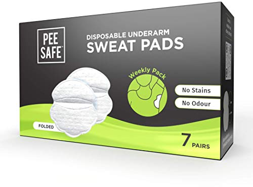 PEESAFE Patch Anti Transpiration Pour Les Aisselles - 14 Coussins Pliés | Protege Aisselles Transpiration | Coussinet Anti Transpirant Aisselles Patch | Anti Transpirant | Pour hommes et femmes