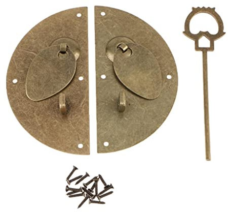 Mobilia Antica Cinese Di Serratura Del Catenaccio Di Serratura Di Tirata Di Porta Con Le Viti