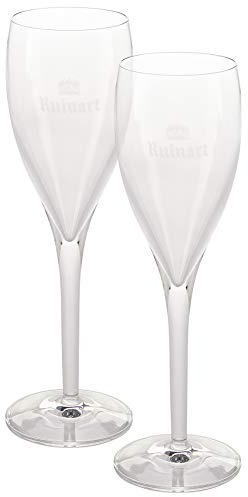 Ruinart Champagner Glas Gläser Set Klar 130 ml Flöte in Originalverpackung (2 Stück)