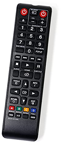 AULCMEET AK59-00149A AK59-00148A Ersetzte Fernbedienung Kompatibel mit Samsung Blu-ray BDJ5900/EN BD-H5900 BDE5300/EN BD BDES5000/EN BD-F5100/EN BD-F5500/ZF BD-H5900/XU BDJ4500ZF BD-E5300/ZF