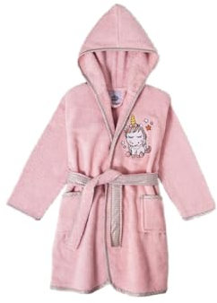 Accappatoio bambini rosa 100% cotone OEKO-TEX®- Taglia: 2-4 anni