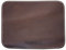 BAWAKO Tapis de souris de qualité supérieure en cuir véritable antidérapant - 21 × 16 cm - Petit tapis de souris pour bureau latop en cuir - Travail de jeu (marron foncé, M)