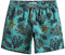 MaaMgic Pantaloncini da Bagno Uomo con Ananas Stampato Asciugatura Rapida e Fodera in Mesh per Spiaggia Piscina e Vacanze al Mare, Oceano Chiaro Verde Scuro 7, L
