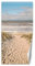 Feeby Türtapete Fototapete Strand Pfad Meer 100x210 cm Türposter Türpanel Vlies Tapete Wohnzimmer Schlafzimmer Kinderzimmer Büro Wellen Wolken Sand Beige