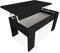 Duérmete Online Mesa de Centro Elevable, Mesita de Salón o Comedor, Acabado en Color Wengue, Medidas: 90 cm (Ancho) x 50 cm (Fondo) x 46-57 cm (Alto), Madera, 90 x 50 x 46/57 cm