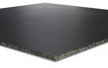 ATLETICA 1m² SolidProtect Bodenschutzmatte, 15 mm Keltan EPDM-Kautschuk | 15 mm Stärke, Hohes Eigengewicht, Feingranulat Oberfläche, 0.8 mm Körnung