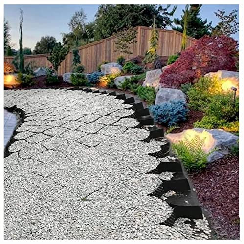 SRNSAEB 5 cm großes Geo-Bodengitter for Garten-Gehwege, Einfahrten, Hochfestes, Robustes Bodengitter, Durchlässig gegen Verformung Wabenförmiges Kies-Bodengitter (Size : 4x8m(13ft x26ft))