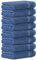 Luckytowel Handtücher Set 50x100 cm groß aus 100% Baumwolle, Handtuch Set mit 600g/m² Oeko-Tex Frottee Handtuchset als 8er Pack in Blau
