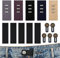 cobee 15 Stück Hosen Taillenverlängerungen, 3 Stile kein Nähen Bund Knopfverlängerungen verstellbare elastische Jeans Taillenverlängerung Hosenbund Erweiterung für Damen Herren Jeans Röcke